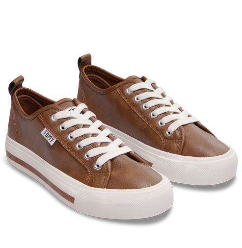 Zya Brown Lace-up